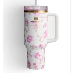 Brand new Stanley 40oz sold out limited edition love shack fancy ribbon Rosa